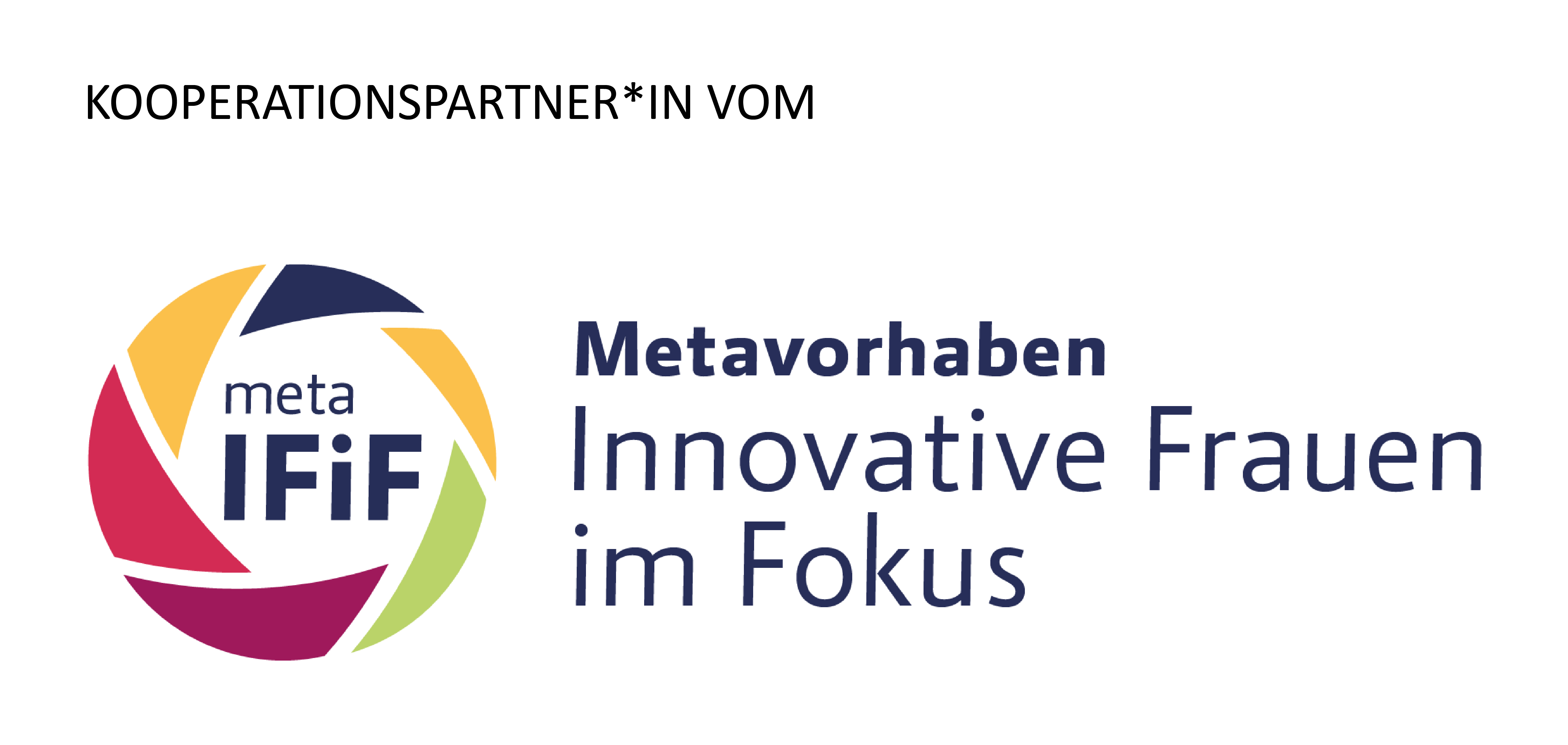 Logo Metavorhaben Innovative Frauen im Fokus